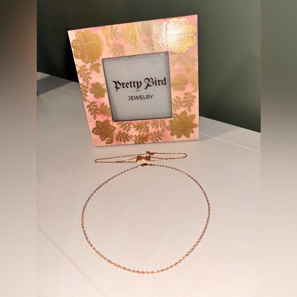 18k Rose Gold Plated Jewelry Set NWOT